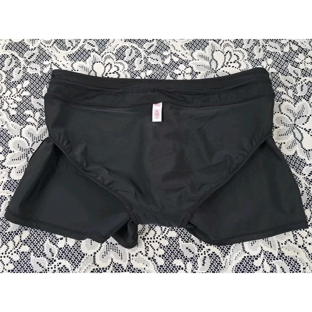 Tropical Escape Swim Shorts 12 Black Tankini Swim Top L Adjustable Straps Padded